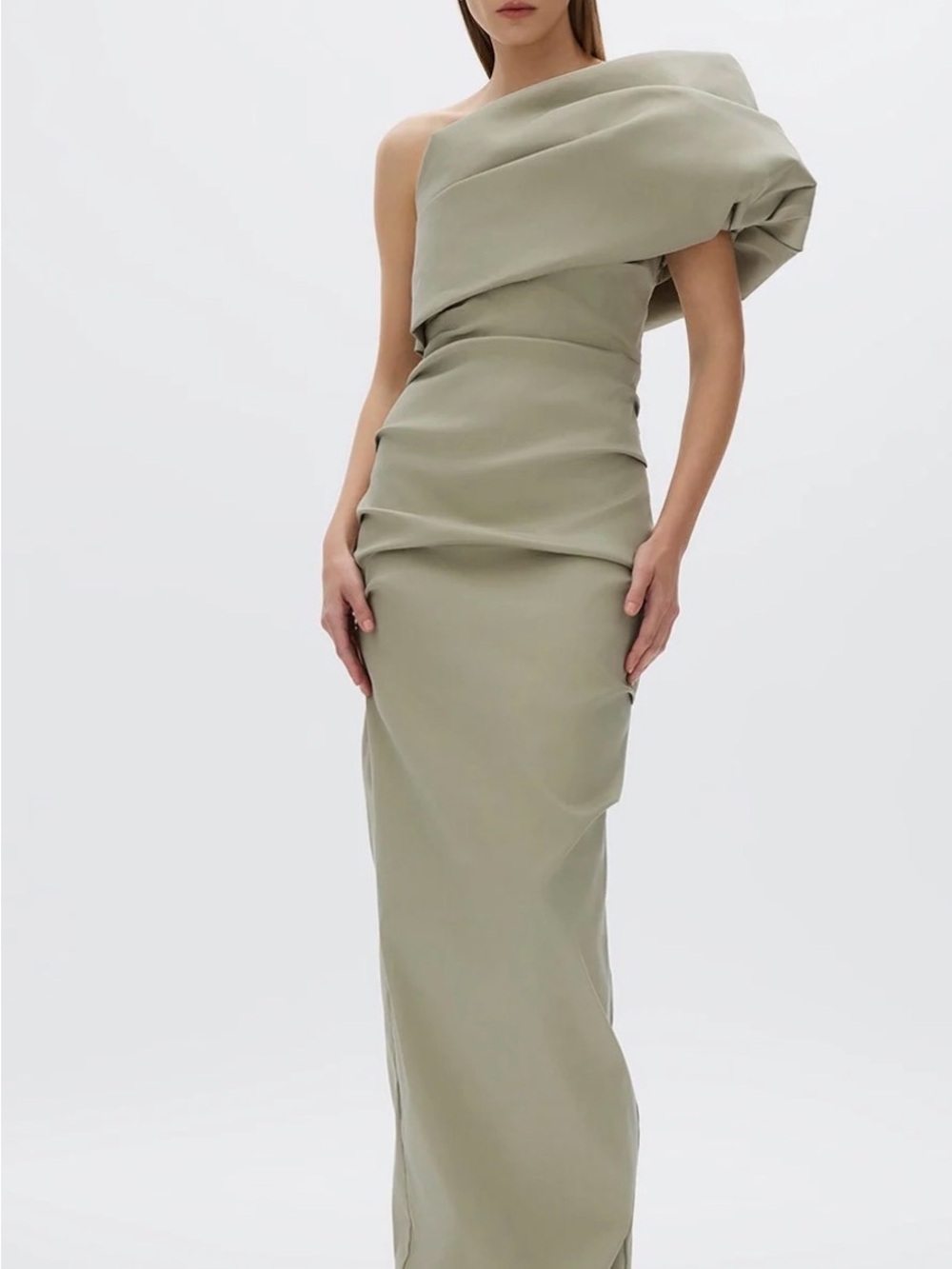 (WHITE) Rachel Gilbert Kat Gown